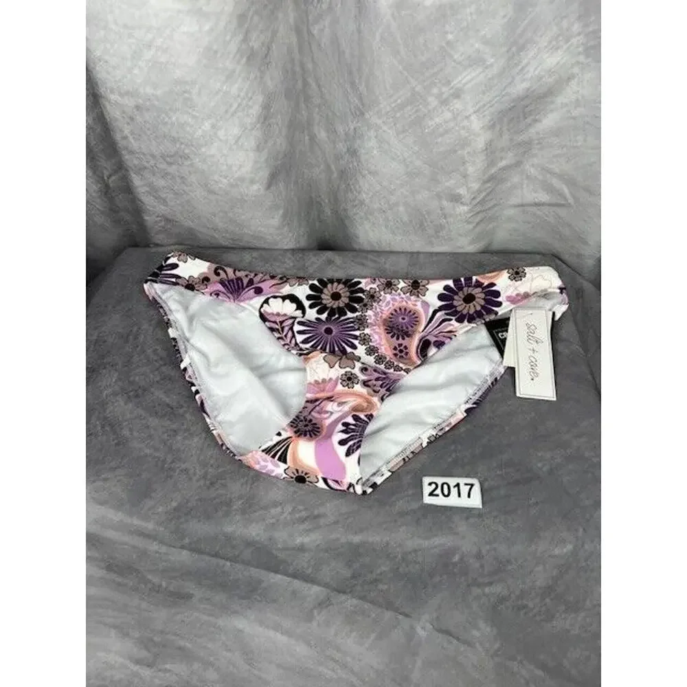 Salt + Cove Juniors' Printed Hipster Bikini Bottoms Swimwear Multi Size XL